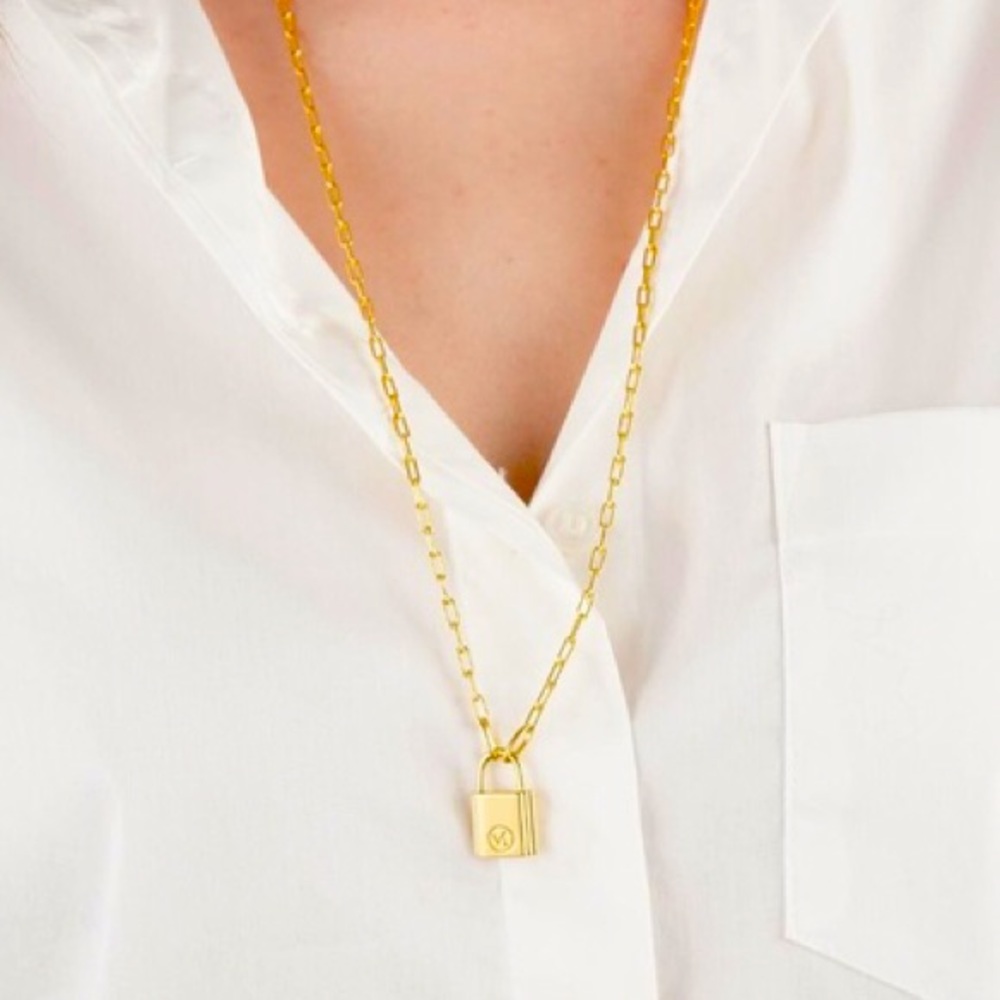 Mejuri Lock Necklace